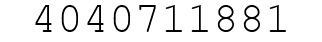 Number 4040711881.