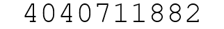 Number 4040711882.