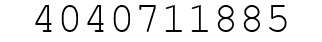 Number 4040711885.