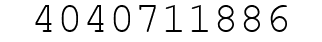 Number 4040711886.