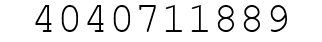 Number 4040711889.