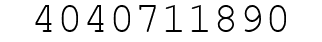 Number 4040711890.
