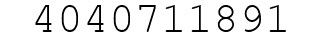 Number 4040711891.