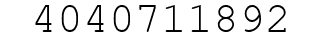 Number 4040711892.