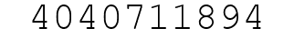 Number 4040711894.