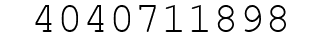 Number 4040711898.