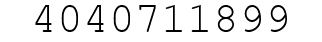 Number 4040711899.