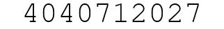 Number 4040712027.