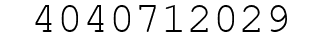 Number 4040712029.