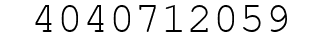 Number 4040712059.