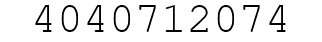 Number 4040712074.