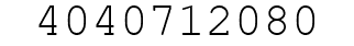 Number 4040712080.