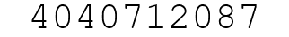 Number 4040712087.