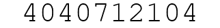 Number 4040712104.