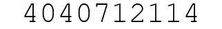 Number 4040712114.