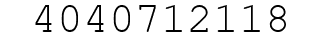 Number 4040712118.