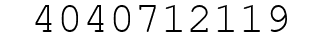 Number 4040712119.