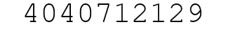 Number 4040712129.