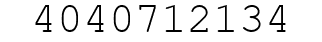 Number 4040712134.