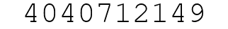 Number 4040712149.
