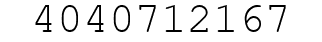 Number 4040712167.