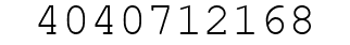 Number 4040712168.