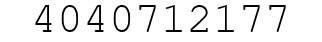 Number 4040712177.