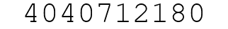 Number 4040712180.