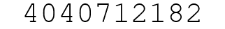 Number 4040712182.