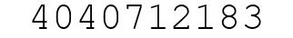 Number 4040712183.
