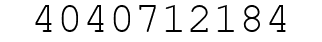 Number 4040712184.
