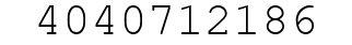 Number 4040712186.
