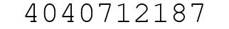 Number 4040712187.