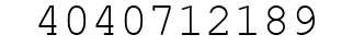 Number 4040712189.
