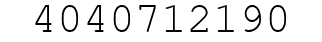 Number 4040712190.