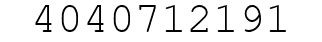 Number 4040712191.