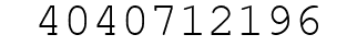 Number 4040712196.