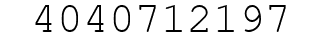 Number 4040712197.
