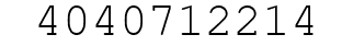Number 4040712214.