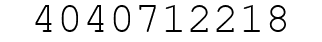 Number 4040712218.