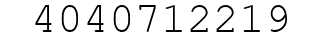 Number 4040712219.