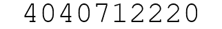 Number 4040712220.