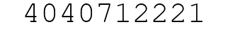 Number 4040712221.