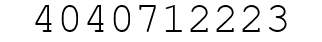 Number 4040712223.