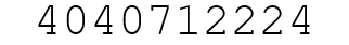 Number 4040712224.