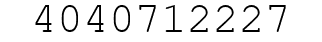 Number 4040712227.