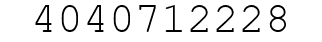 Number 4040712228.