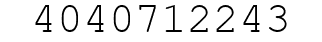 Number 4040712243.