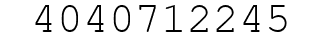 Number 4040712245.