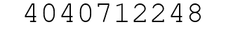Number 4040712248.